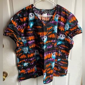 Nightmare Before Christmas Jack Skellington 3X scrub top